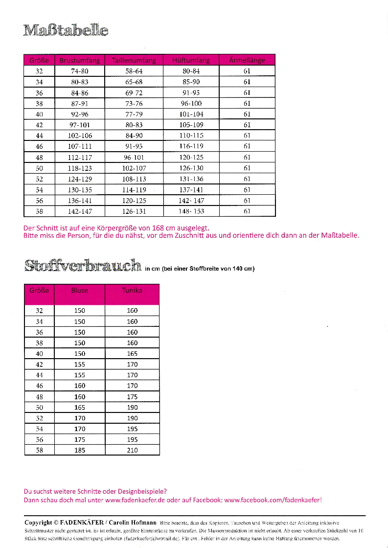 Papierschnittmuster Bluse Fennja für Damen – Bild 2