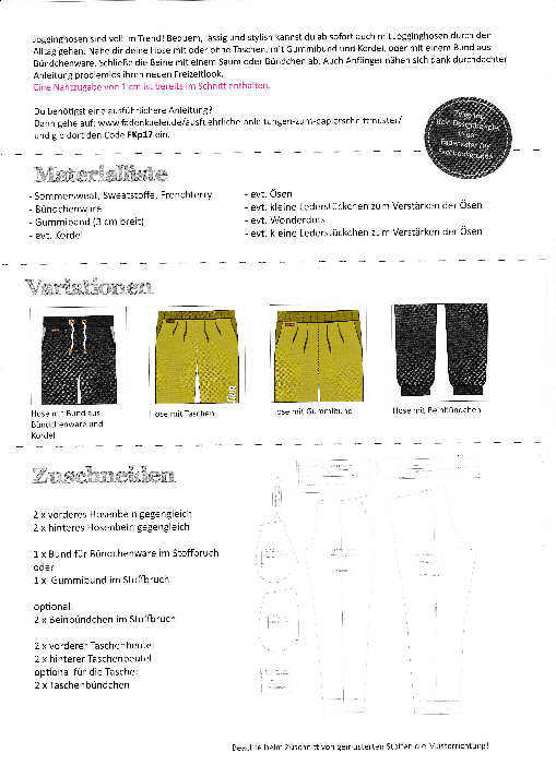 Papierschnittmuster Jogginghose Chris für Herren – Bild 3