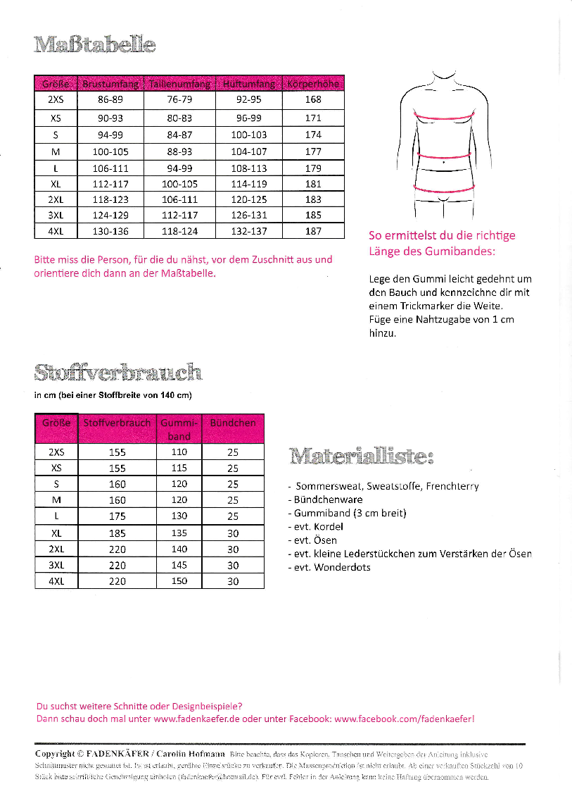 Papierschnittmuster Jogginghose Chris für Herren – Bild 2