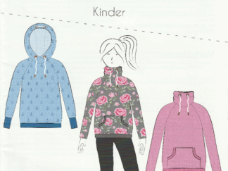 Papierschnittmuster Raglanpullover Noa für Kinder