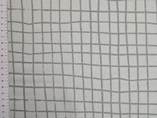 Jersey Stoff kariert grau-mint 145 cm Stoffbreite